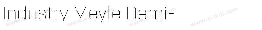 Industry Meyle Demi字体转换